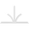 Ekena Millwork Richland Architectural Grade PVC Gable Bracket, 84"W x 52 1/2"H x 4"D x 4"F, 15/12 Pitch GBP084X53X0404RIC00 - alternate 3